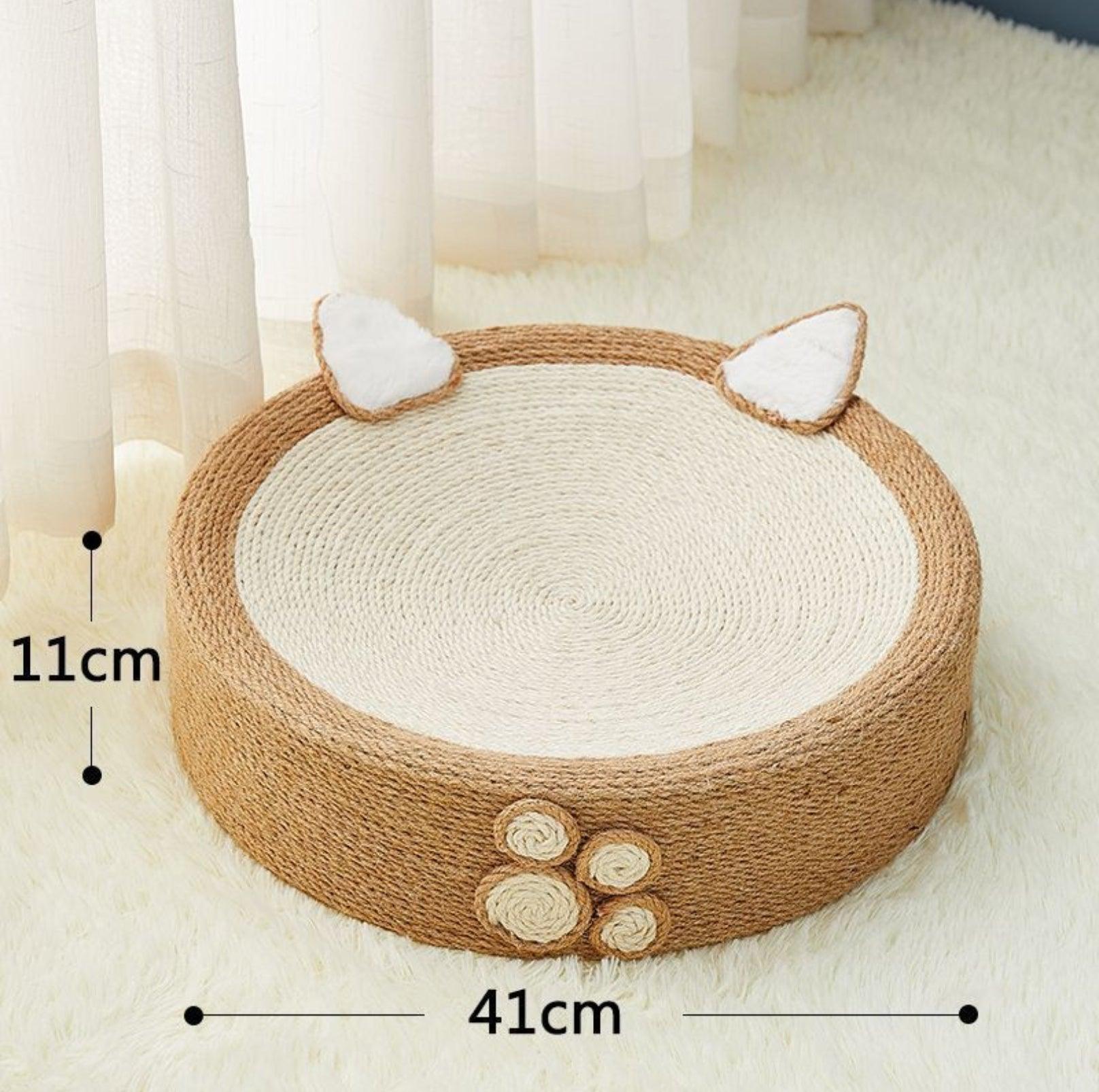 Multifunctional Sisal Cat Scratcher With Cute Animal Design