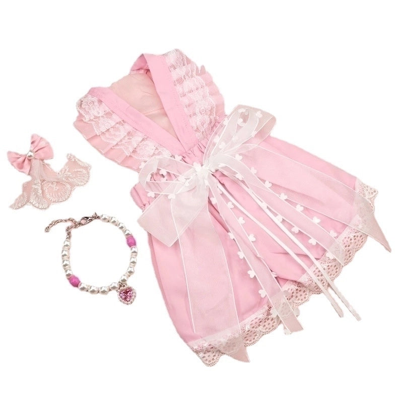Sweet Cotton Bow Knot Pet Clothing