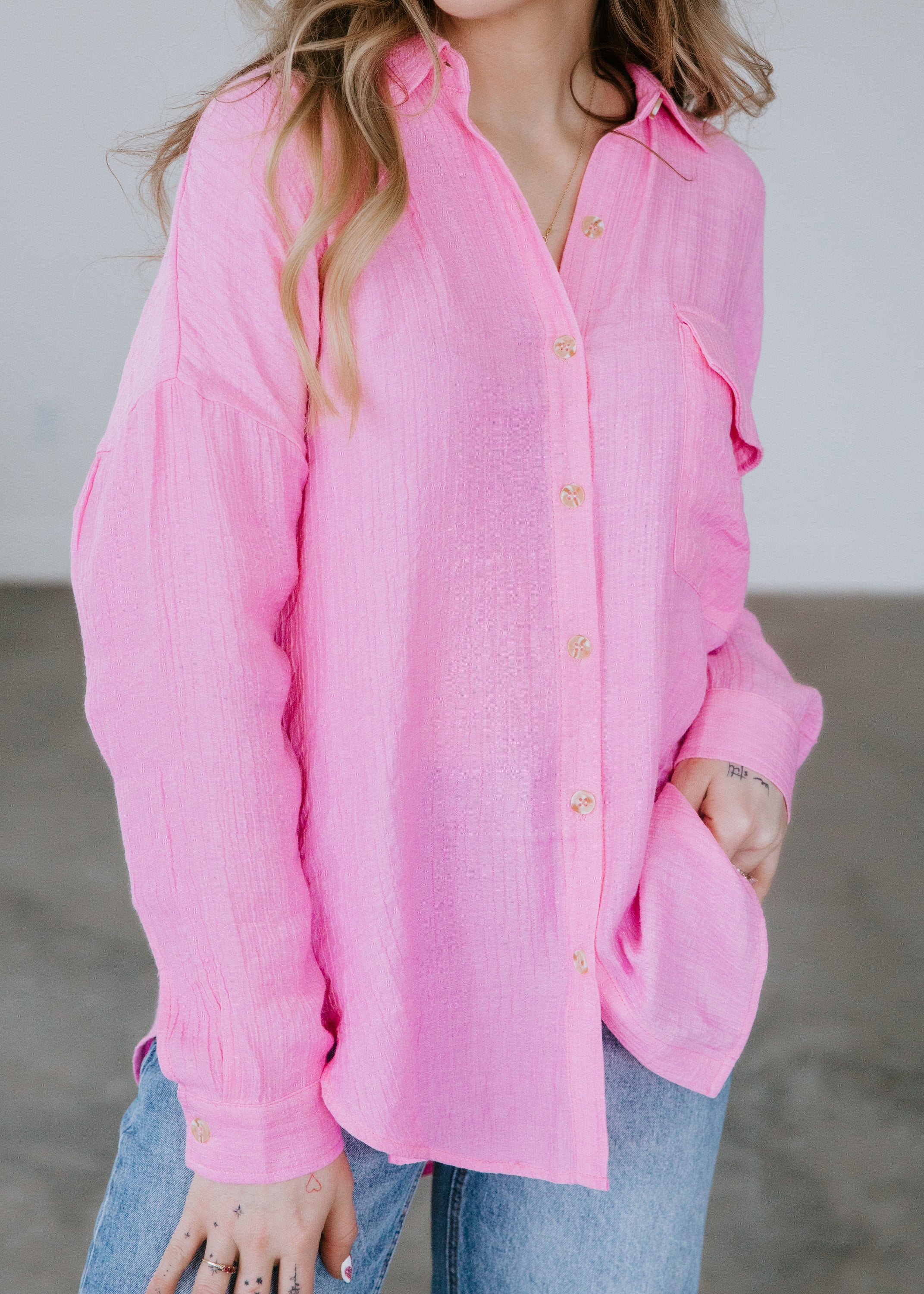 Rickie Button Down Top