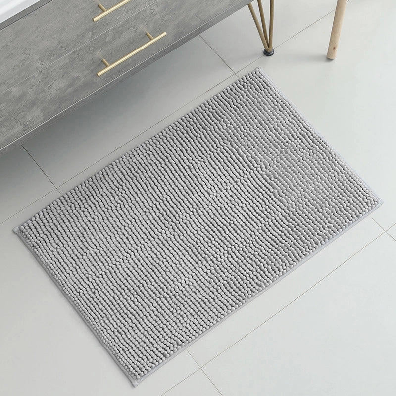 Hot Chenille Short Plush Floor Mat Bathroom Bathroom Absorbent Bedroom Door Carpet