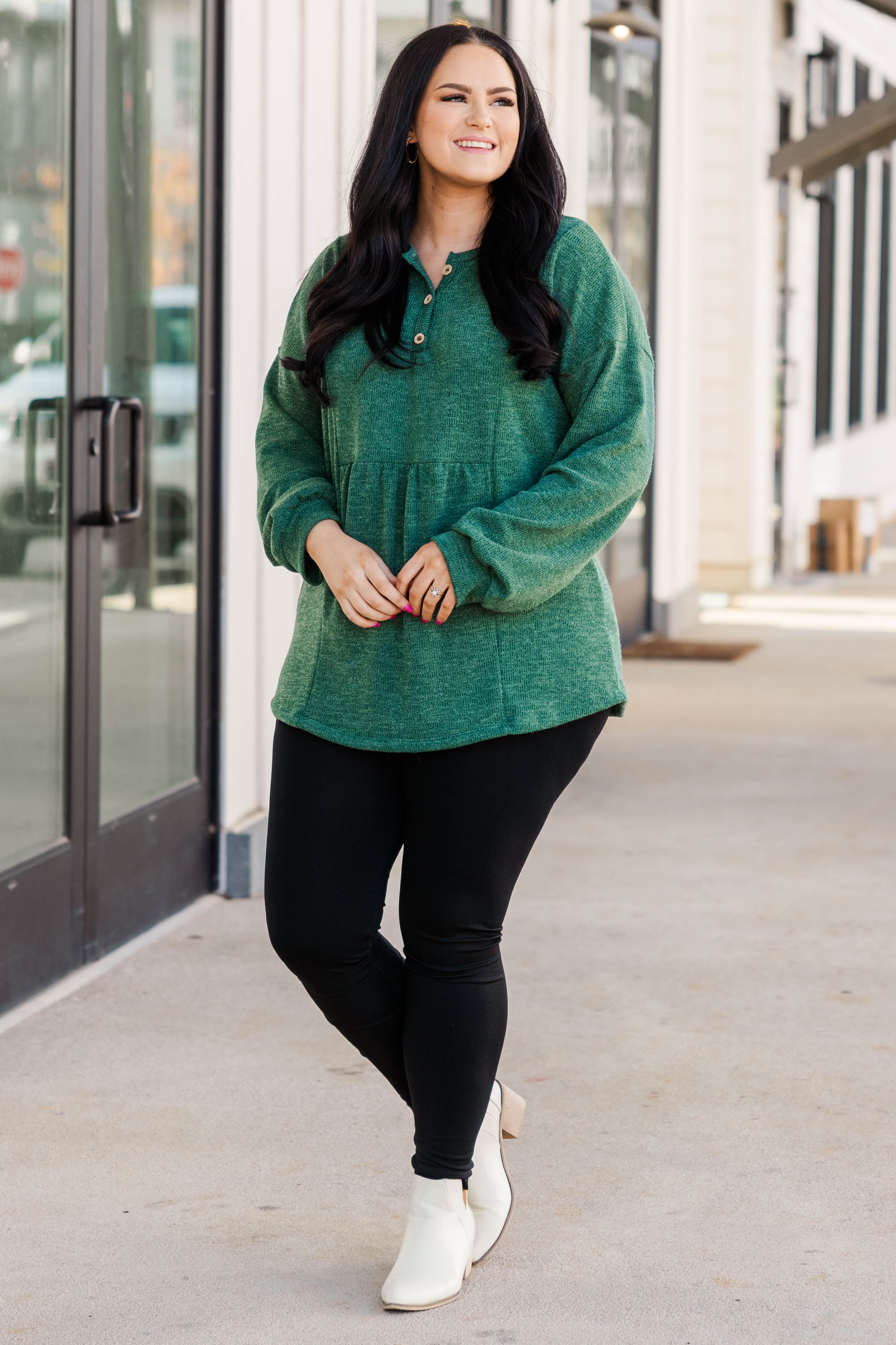 Spruce Up Top. Hunter Green