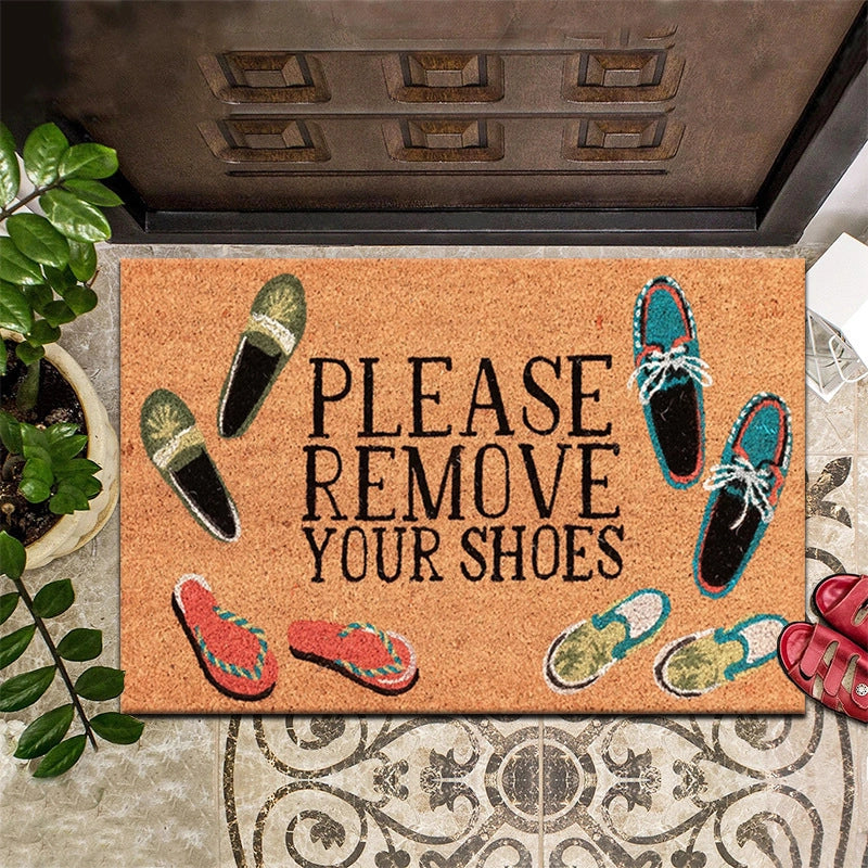 Retro Animal Letter Flower Polyester Carpet Bathing