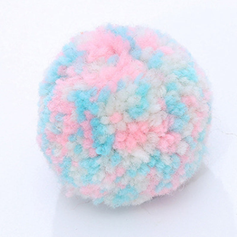 6 Piece Colorful Plush Cat Toys