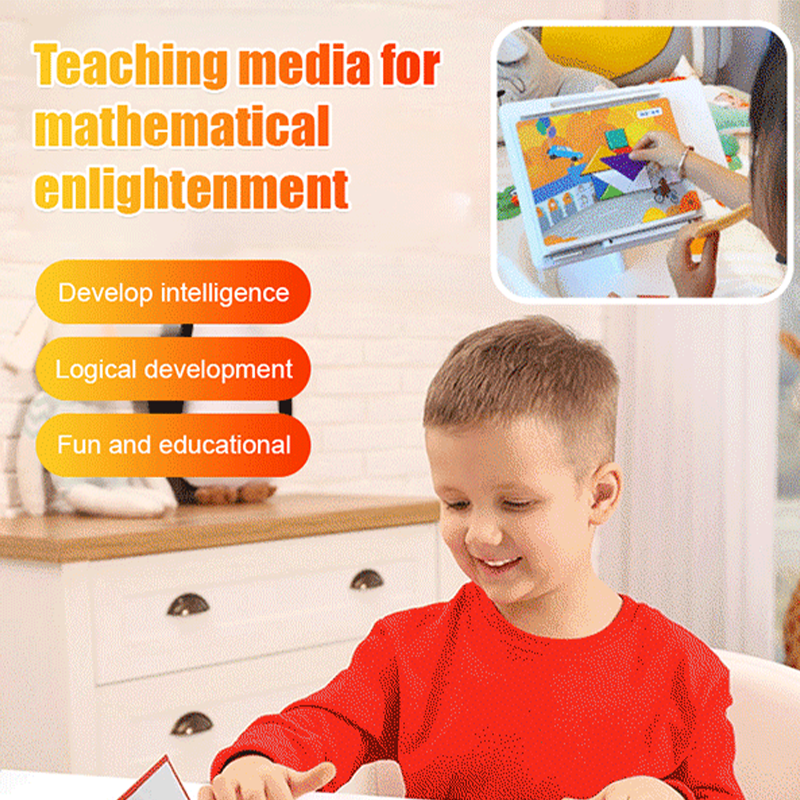 🎁The perfect gift🌟Enhancing children's thinking skills-Children's Magnetic Tangram Puzzle Set