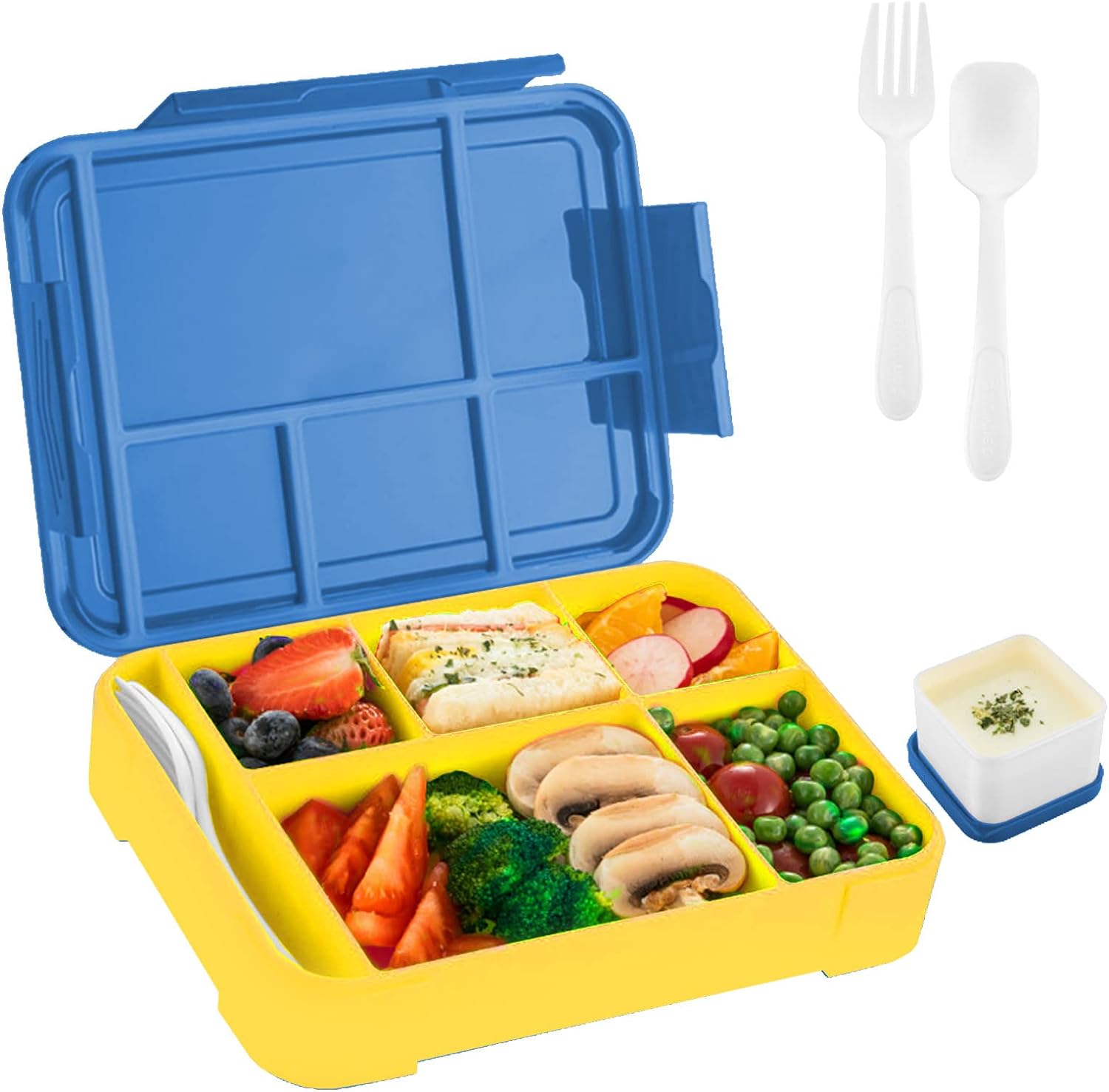 Children's Lunch Box With Compartments. Bento Lunch Box For Adults. Girls And Boys