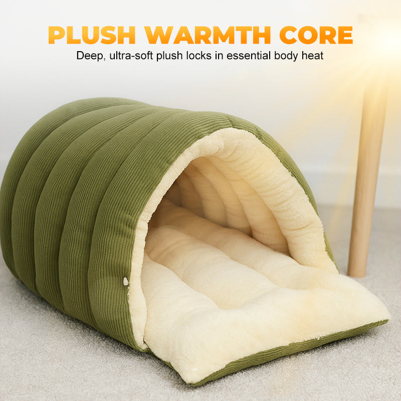 🐶😸Warmth Cozy Comfort  Plush Pet Cave