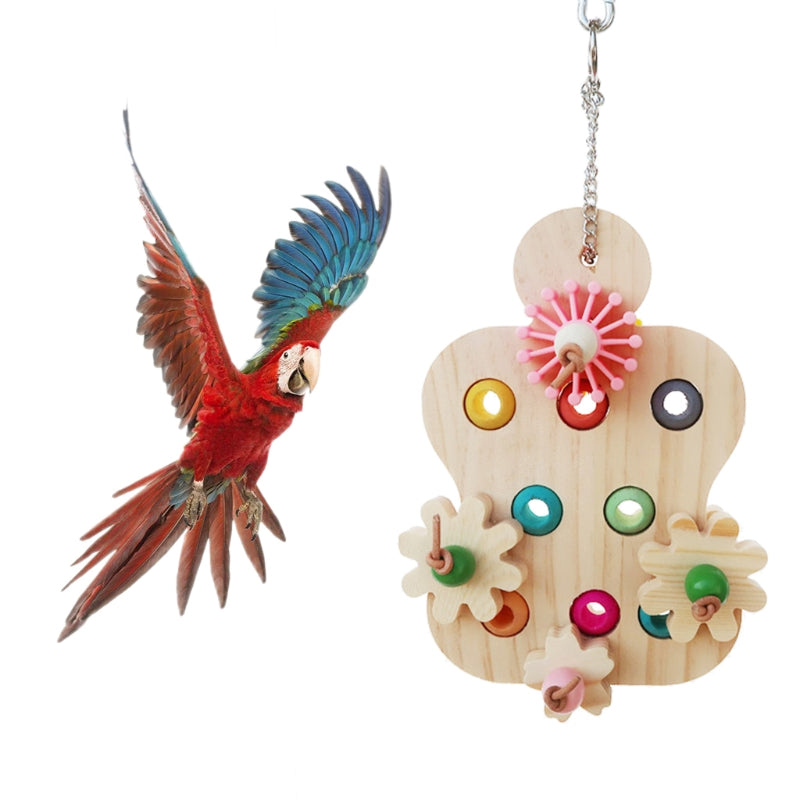 Interactive Wooden Puzzle For Birds