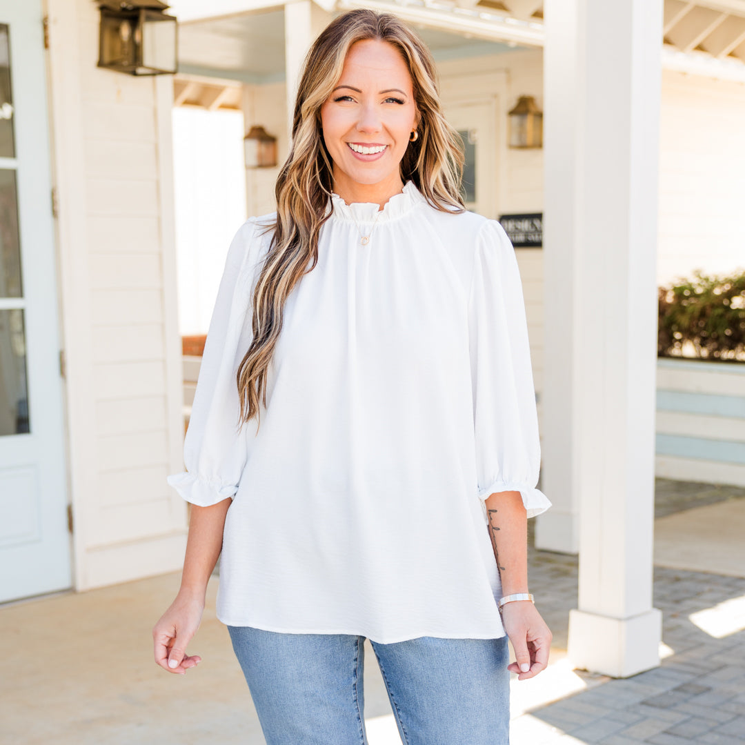 Take Time Off Top. Off-White