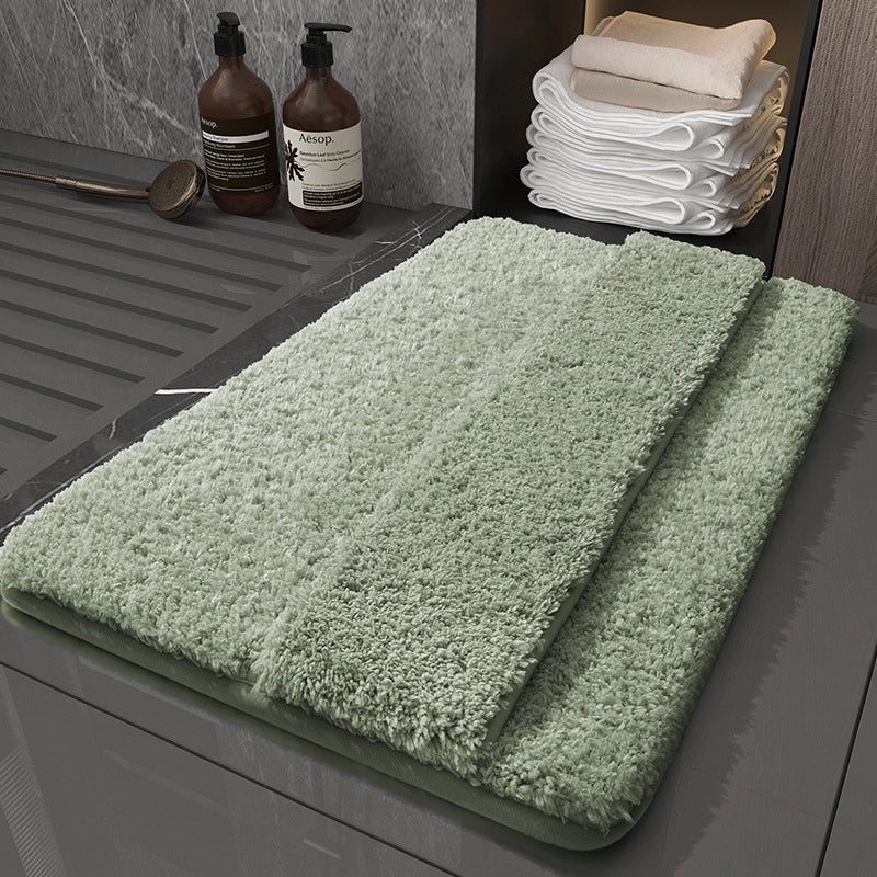Casual Solid Color Polyester Fiber (polyester) Carpet Bathing