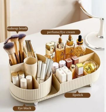 Glamour Beauty Organizer Rotating Makeup Display Storage Organizer