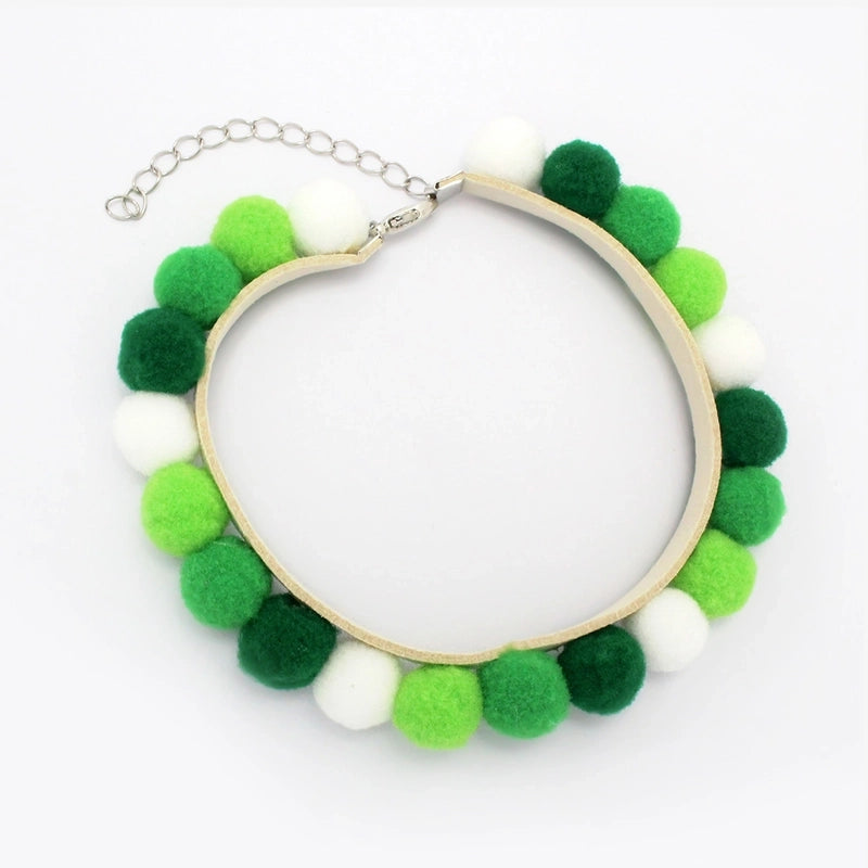 Cute Fabric Hairball Pet Collar