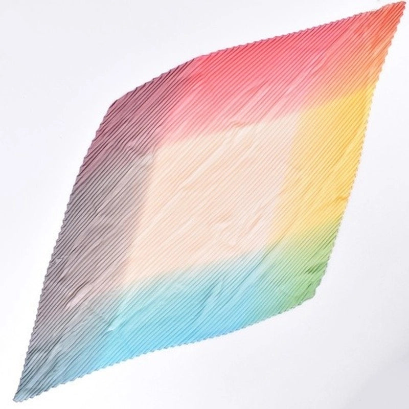 Women's Elegant Color Block Satin Silk Scarves