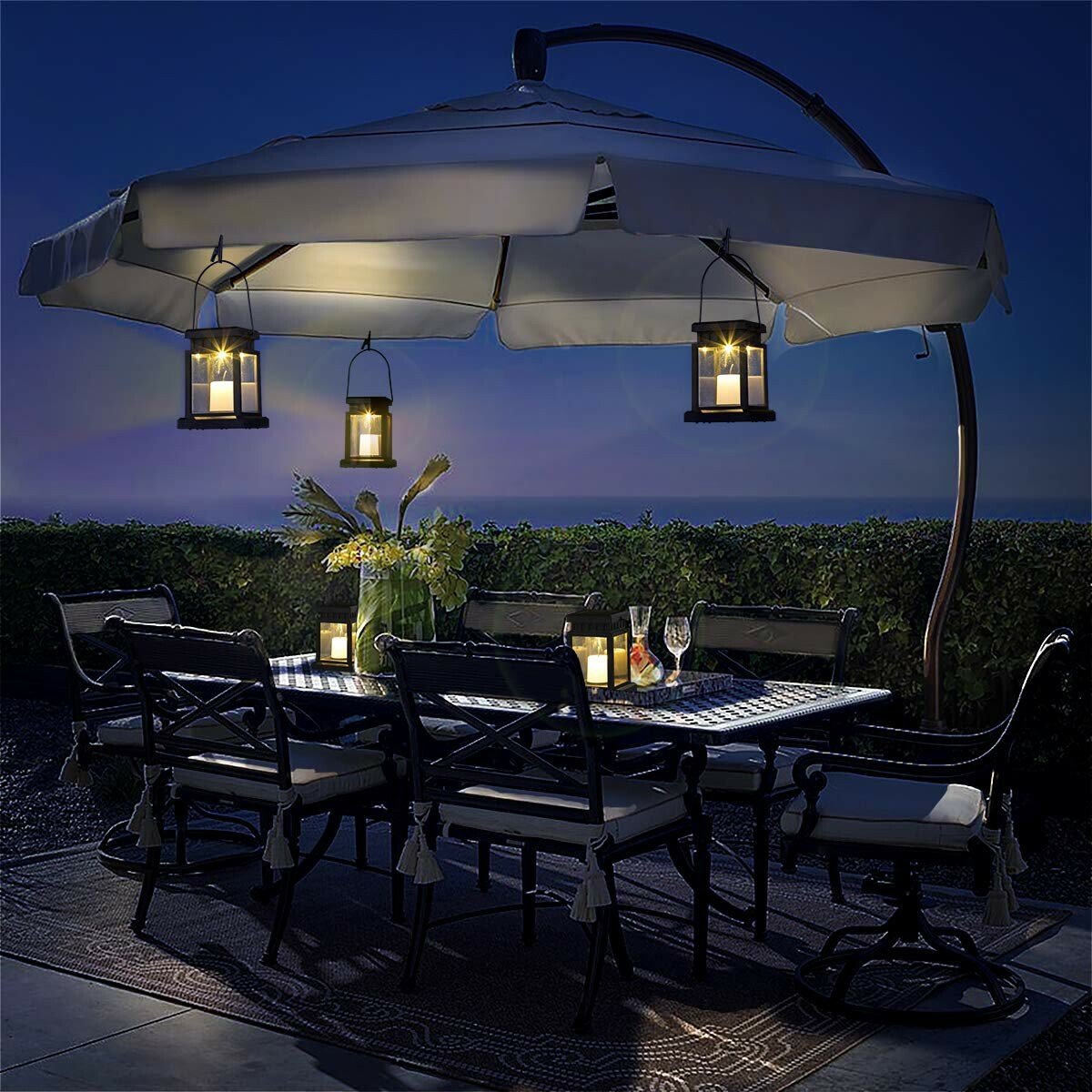 Candle Effect Solar Hanging Lantern