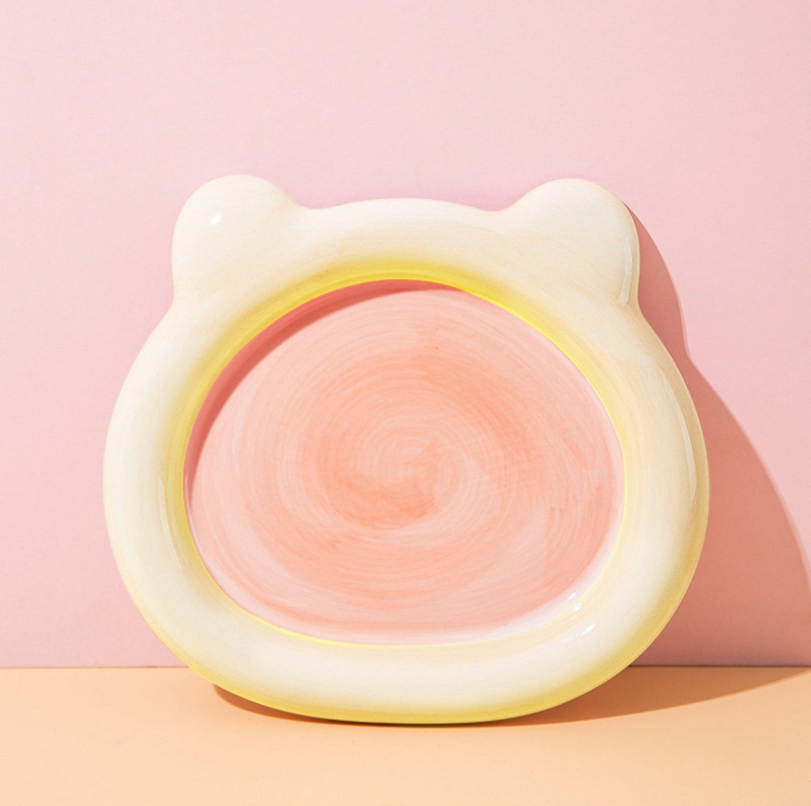 Artisan Ceramic Pet Food Plates Cat Bowl And Small Dog Bowl