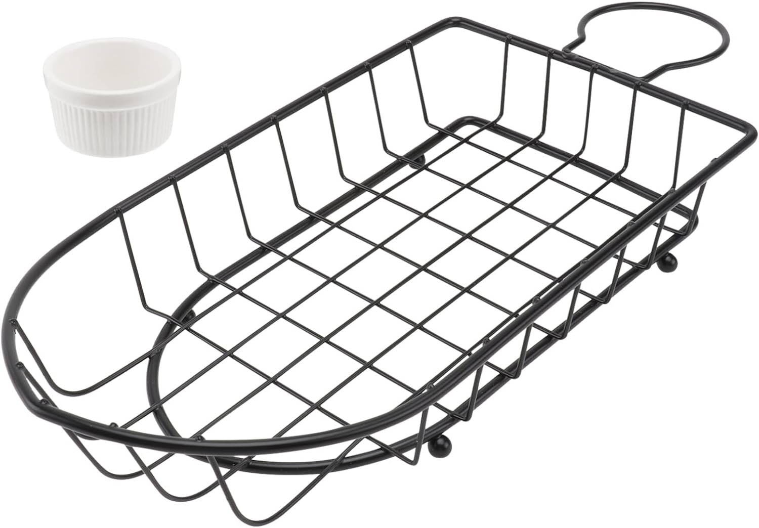 Boat Snack Basket French Fries Basket. Metal Wire Food Organizer For Home Restaurant