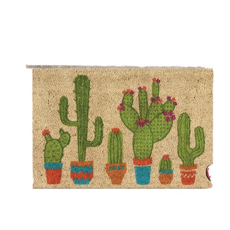 Retro Animal Letter Flower Polyester Carpet Bathing