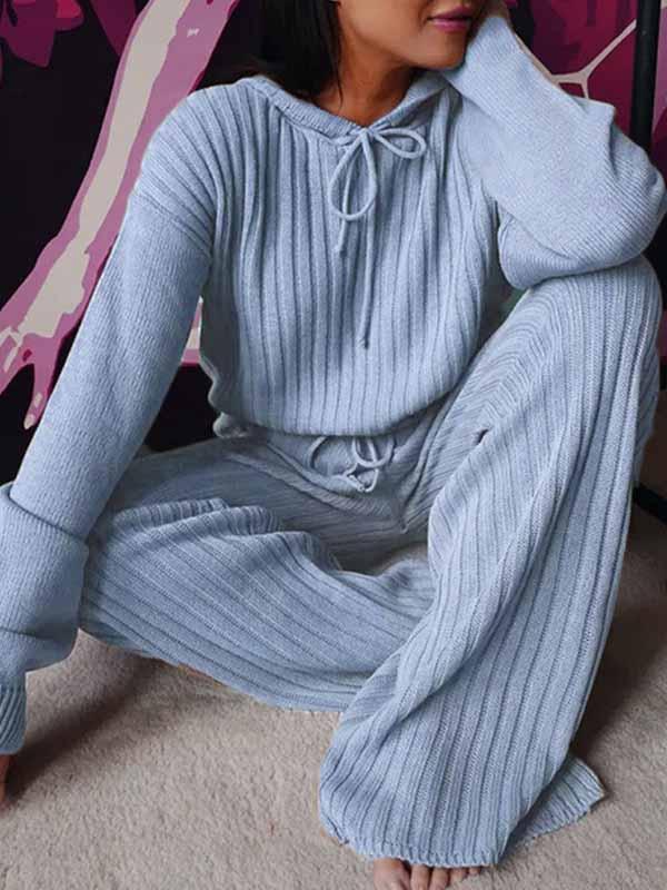 Loose Hooded Two Sets