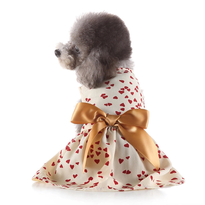 Pet Supplies New Pet Clothes Rainbow Skirt Spring And Summer Pet Clothing Leopard Print