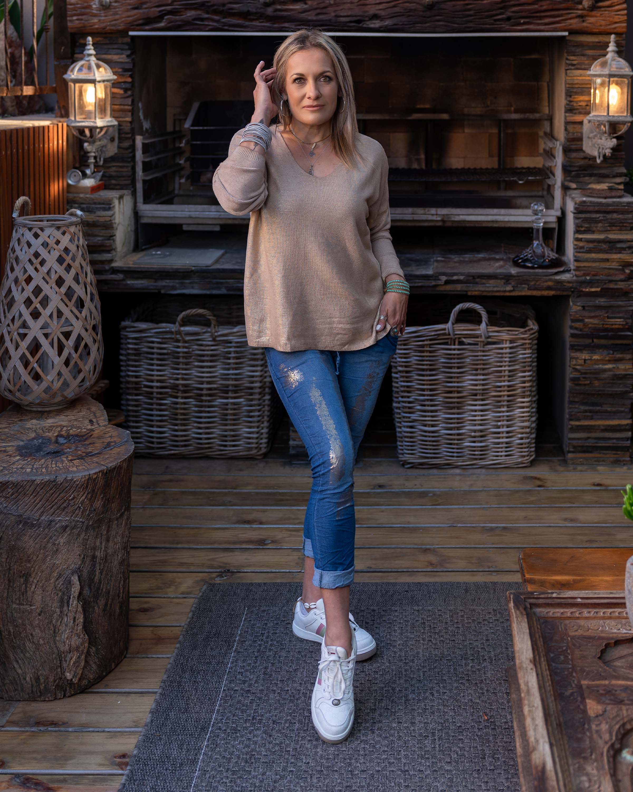 Golden Whisper Knit | Gold