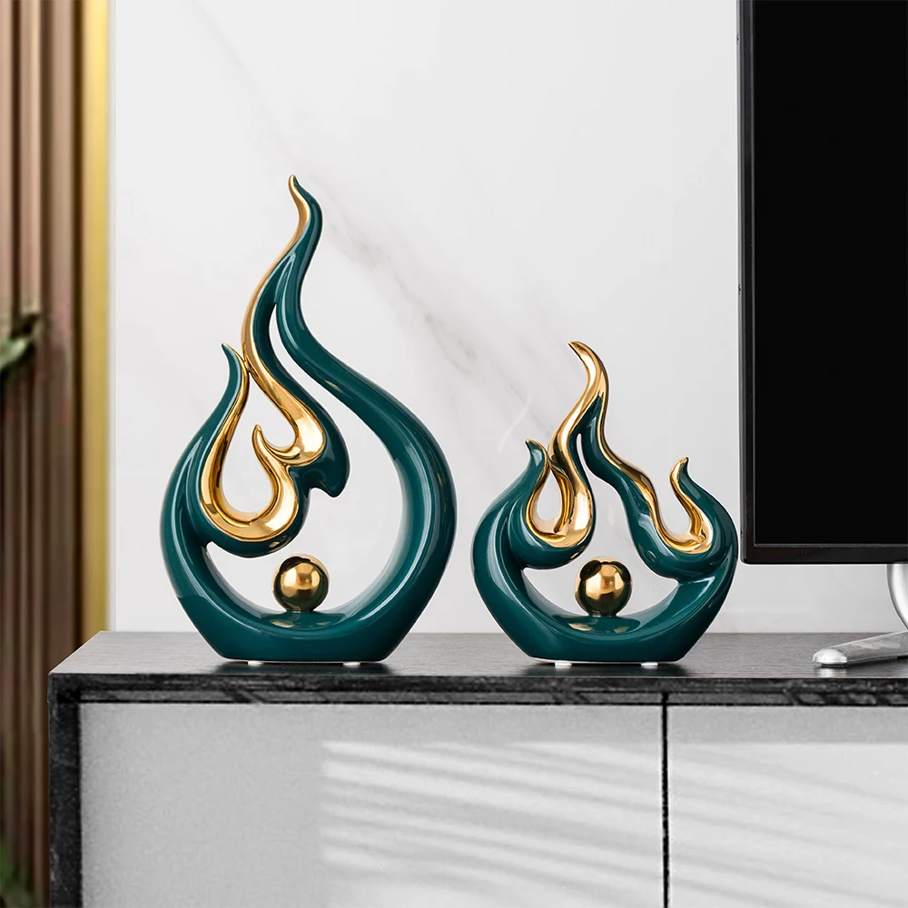 home decor Flourishing Art Desktop ornaments home decor modern ceramics crafts living room office home decorative items