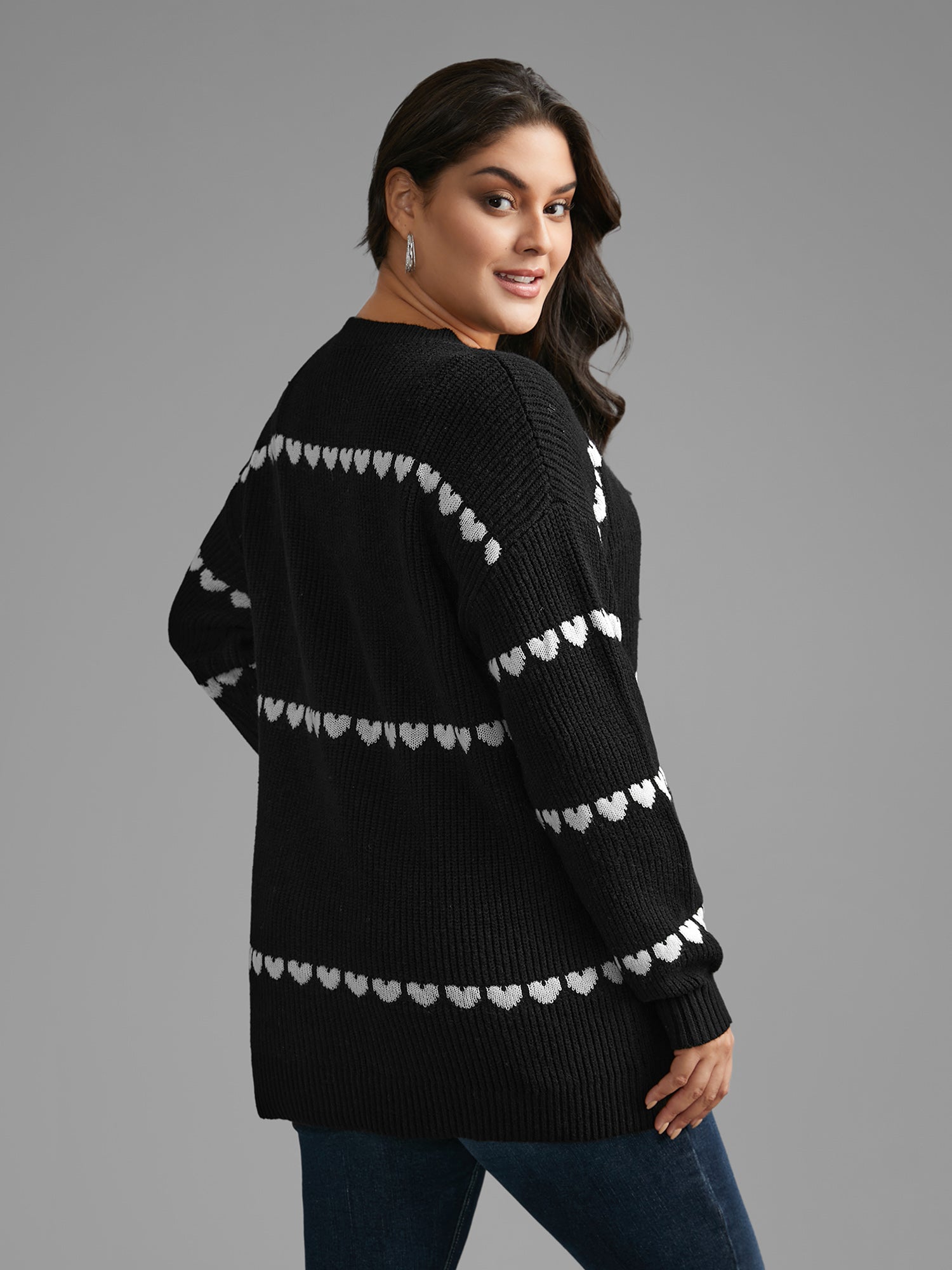 Supersoft Essentials Heart Jacquard Pullover
