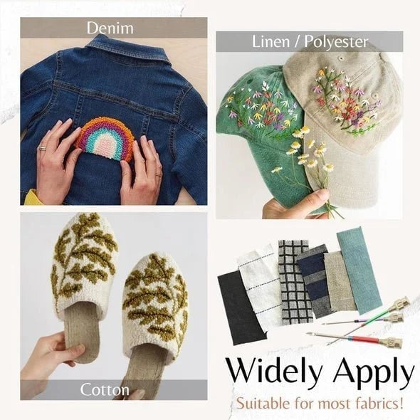 Embroidery Stitching Punch Needles Set