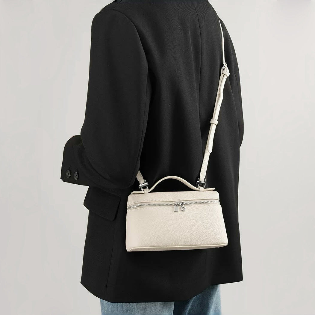 Boxy Glamour Leather Bag