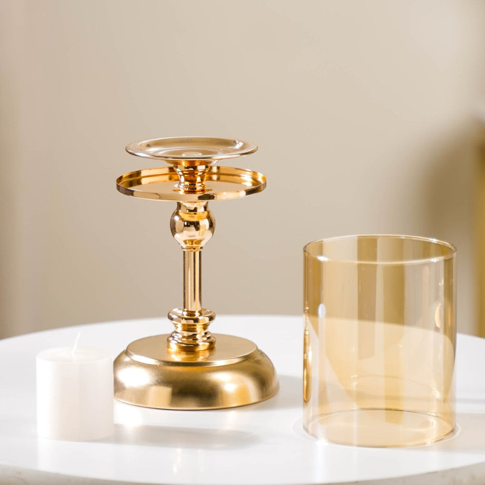 Hurricane Metal Candle Holder Stand Set Of 3