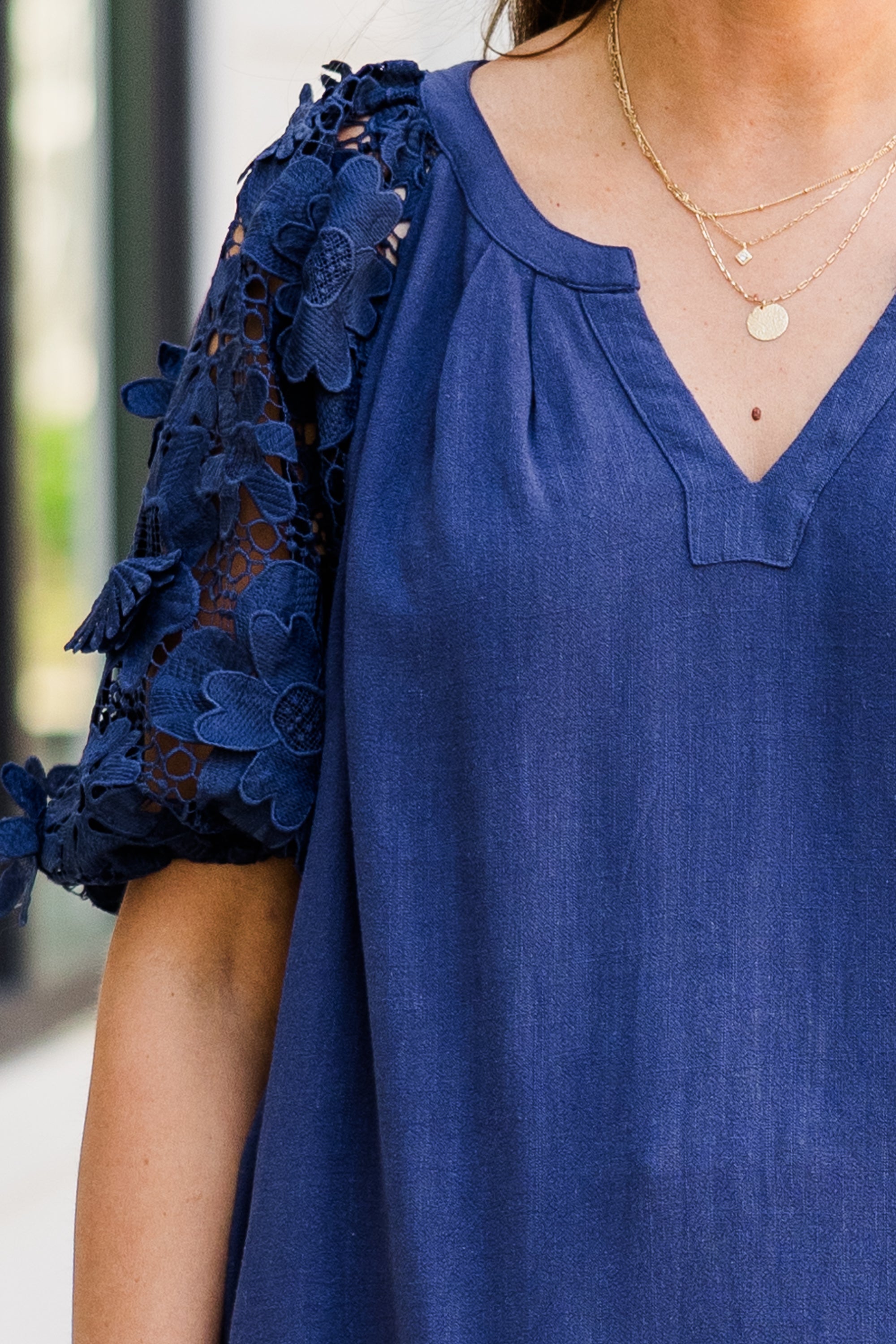 Walk Into The Future Top. Navy