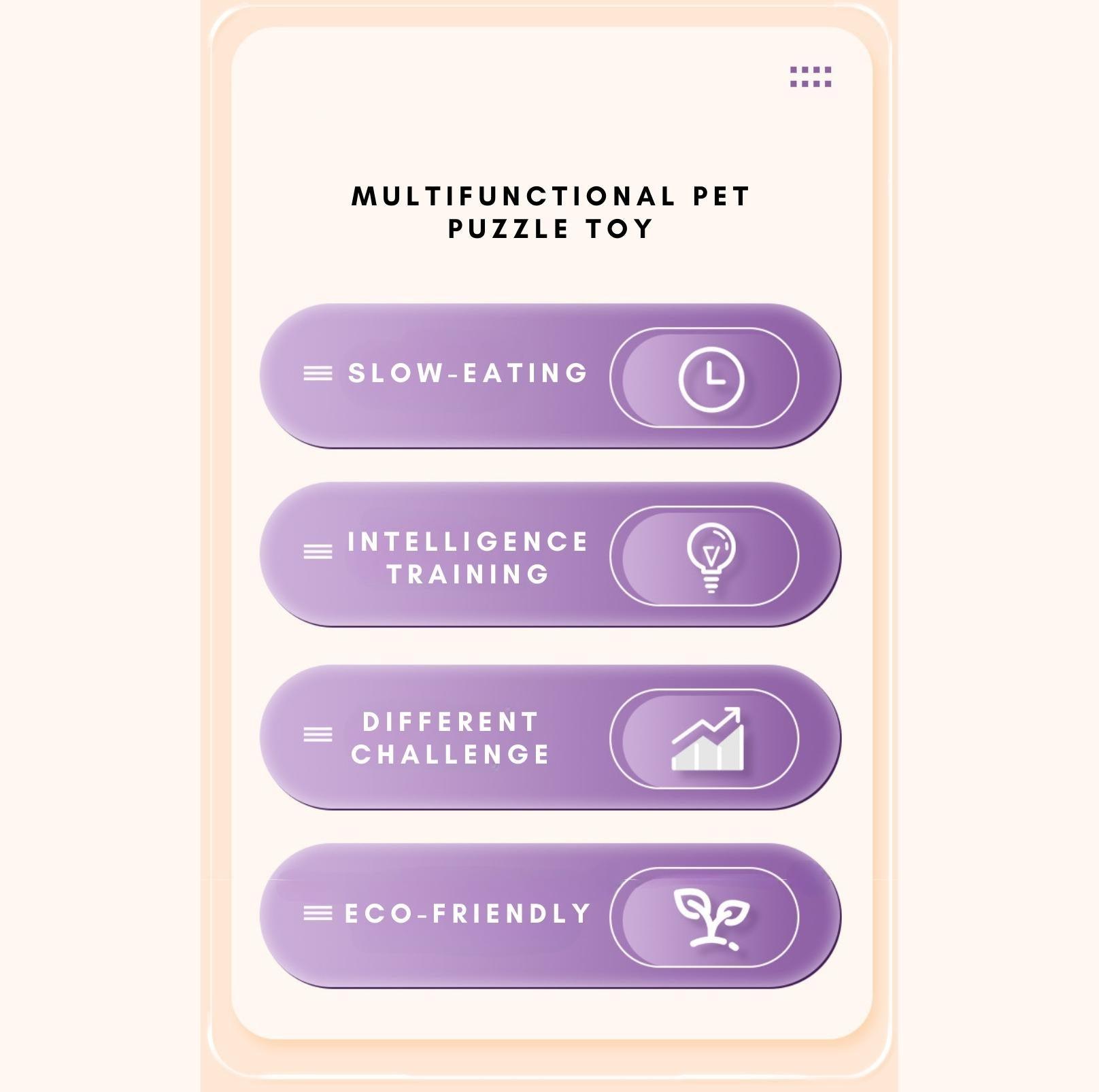 Interactive Colourful Dog Puzzle Training Toy