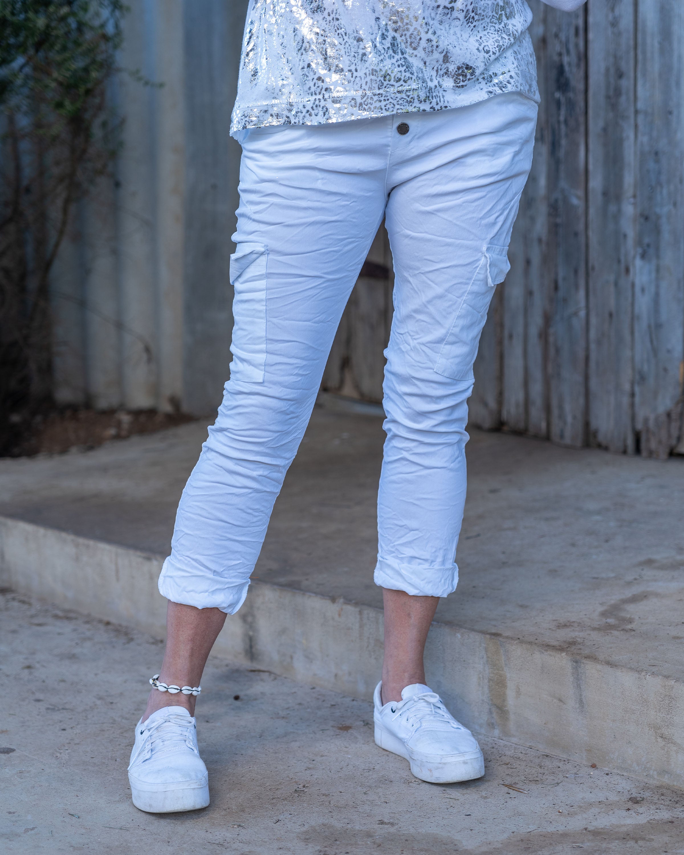 All I Need Drawstring Pants | White