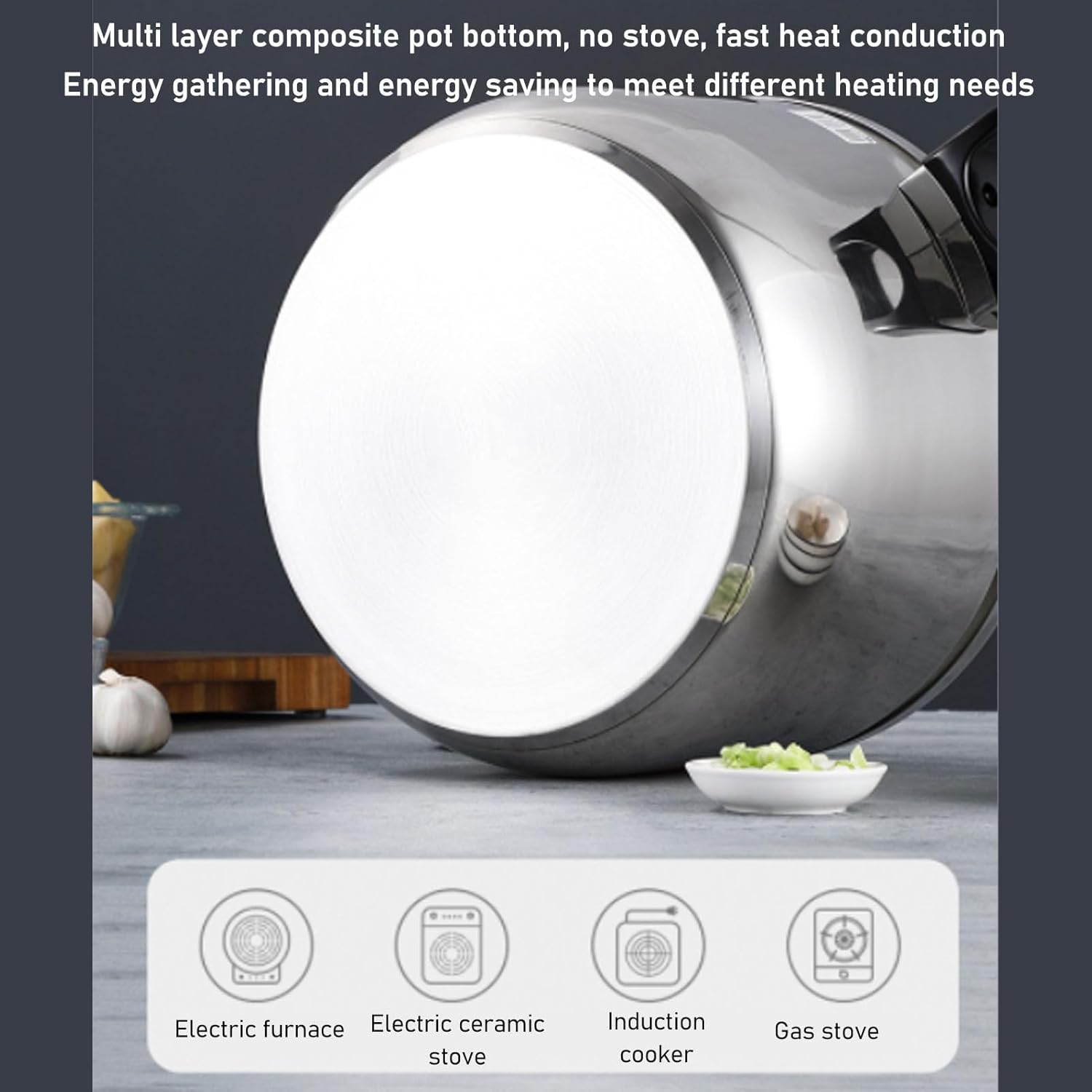 Pressure Cookers, Stainless Steel Pressure Cooker Slow Cooker High Speed Stove Top Pressure Cooker Instant Fast Cooking Pot (7L)