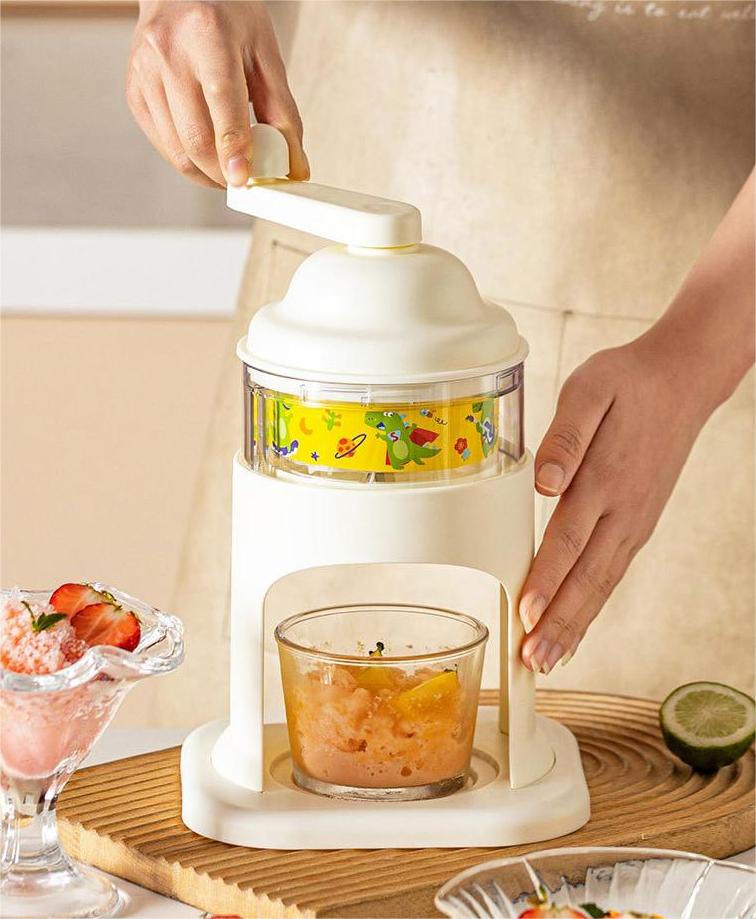 Carousel Safe Hand-Crank Ice Shaver: Rapid. Dense Ice with Secure Operation