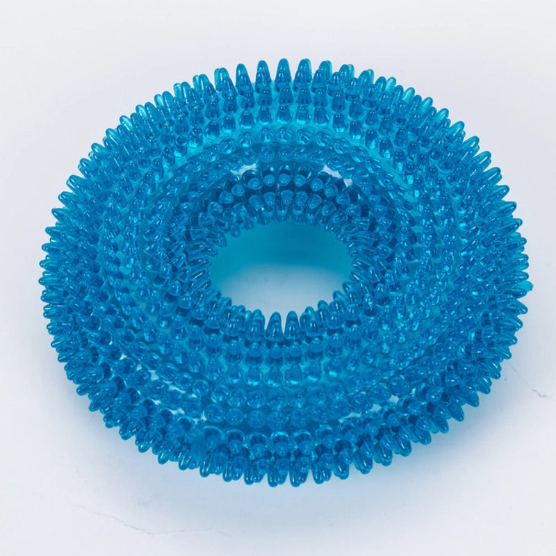 Bite-resistant Sound-making Dog Toy Ball Large Dog Golden Retriever Spikes Tpr Teeth Cleaning Chew Toy