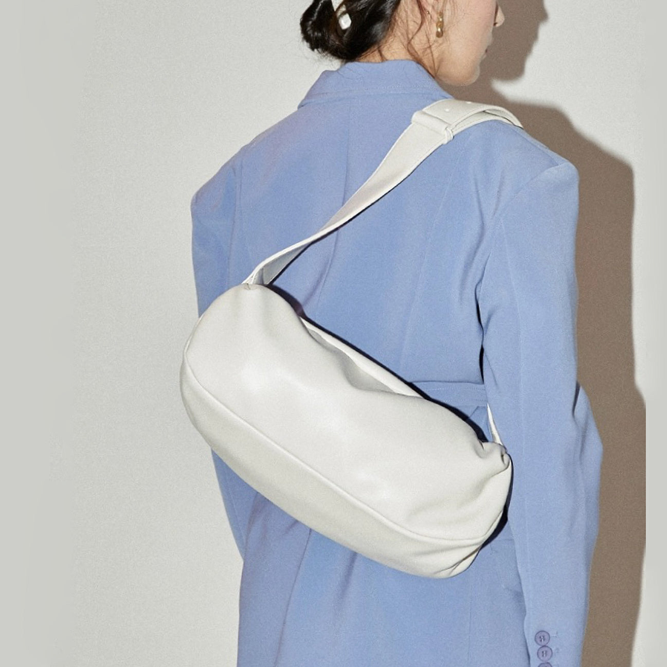 Soft Leather Baguette Bag