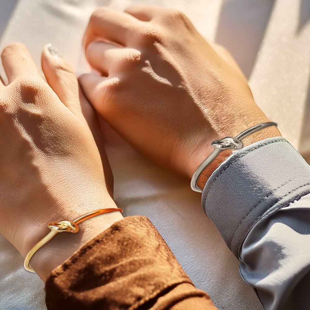 Romantic Couples Classic Knot Bracelets