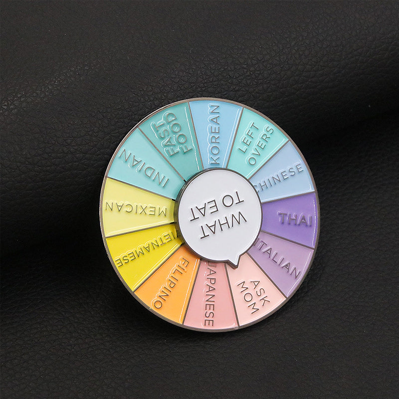 Rotating Wheel Brooch