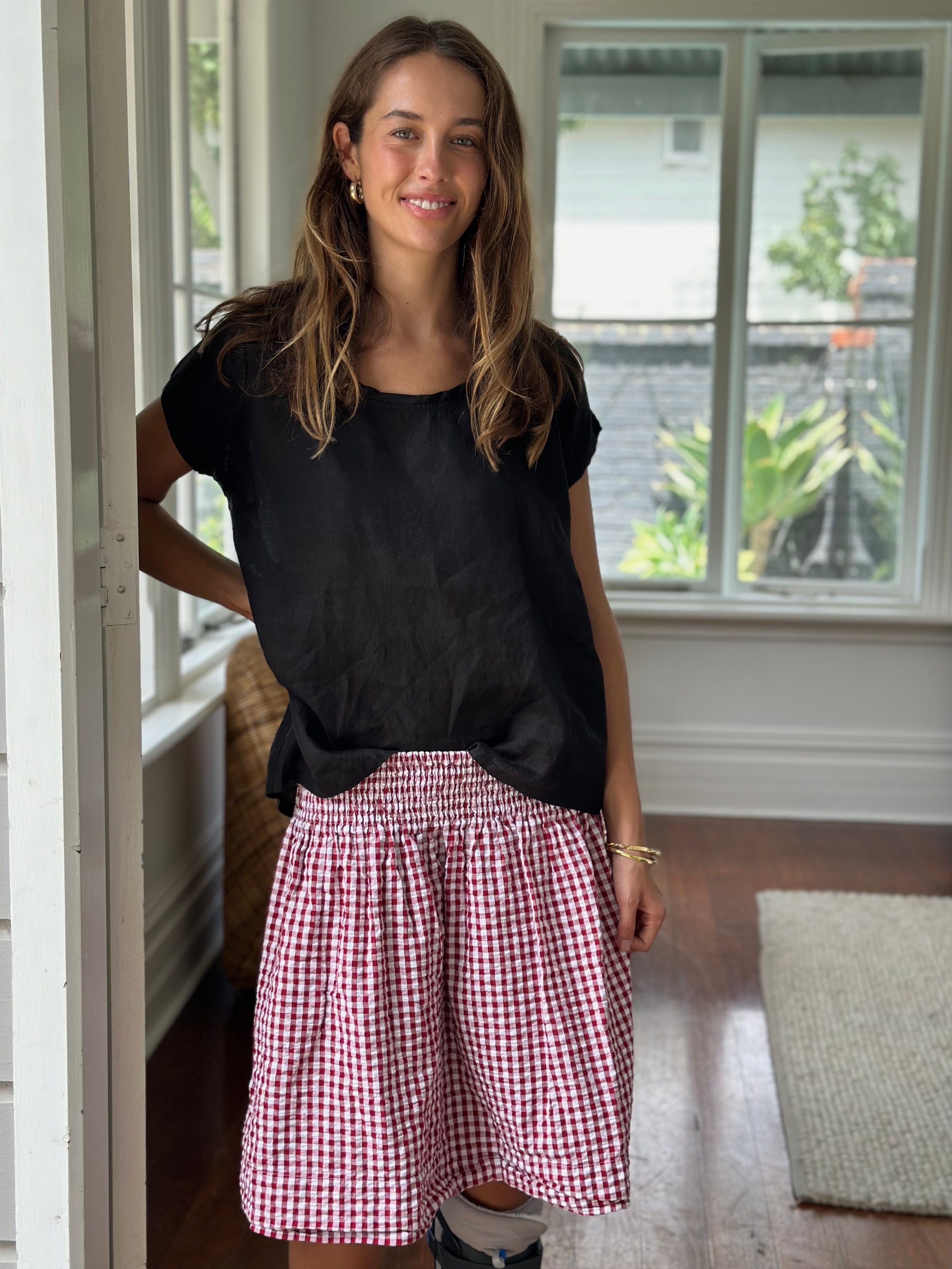 red gingham