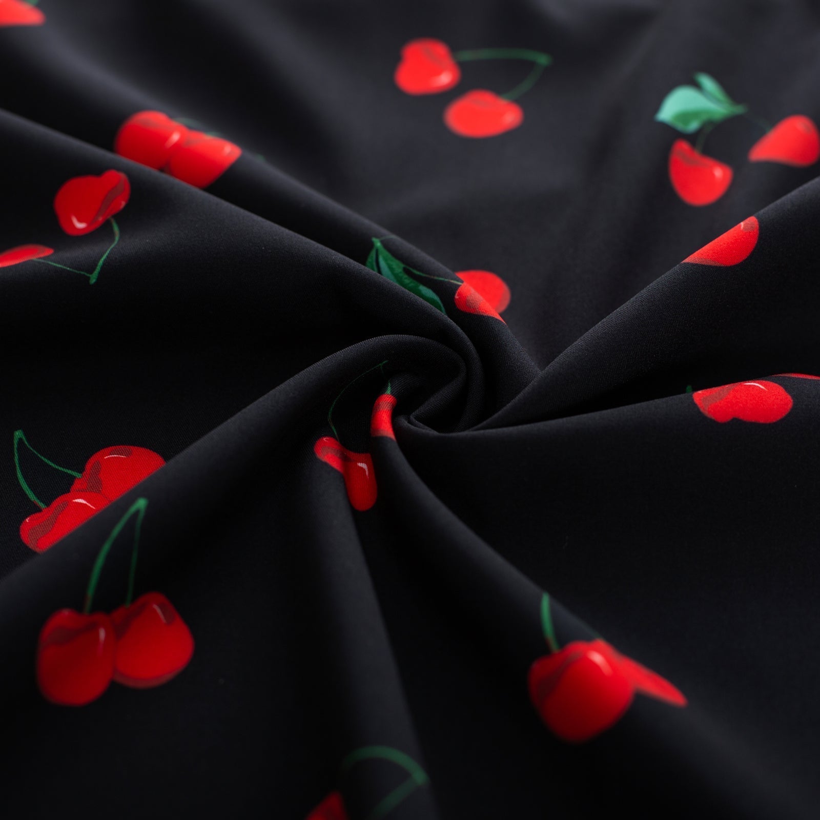 Vintage Spaghetti Strap Ruched Slit A Line Swing Dress with Pockets