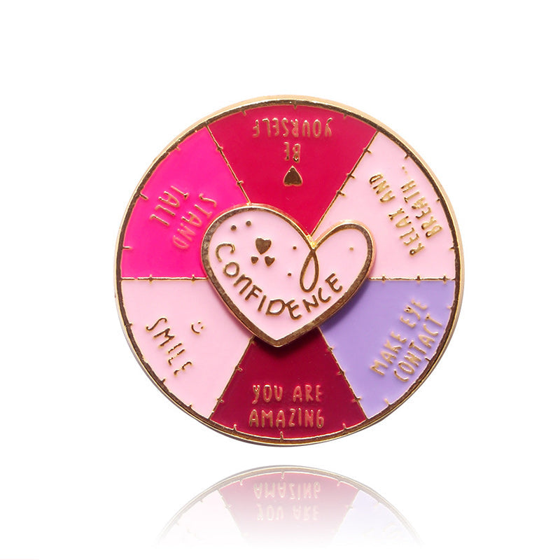 Rotating Wheel Brooch