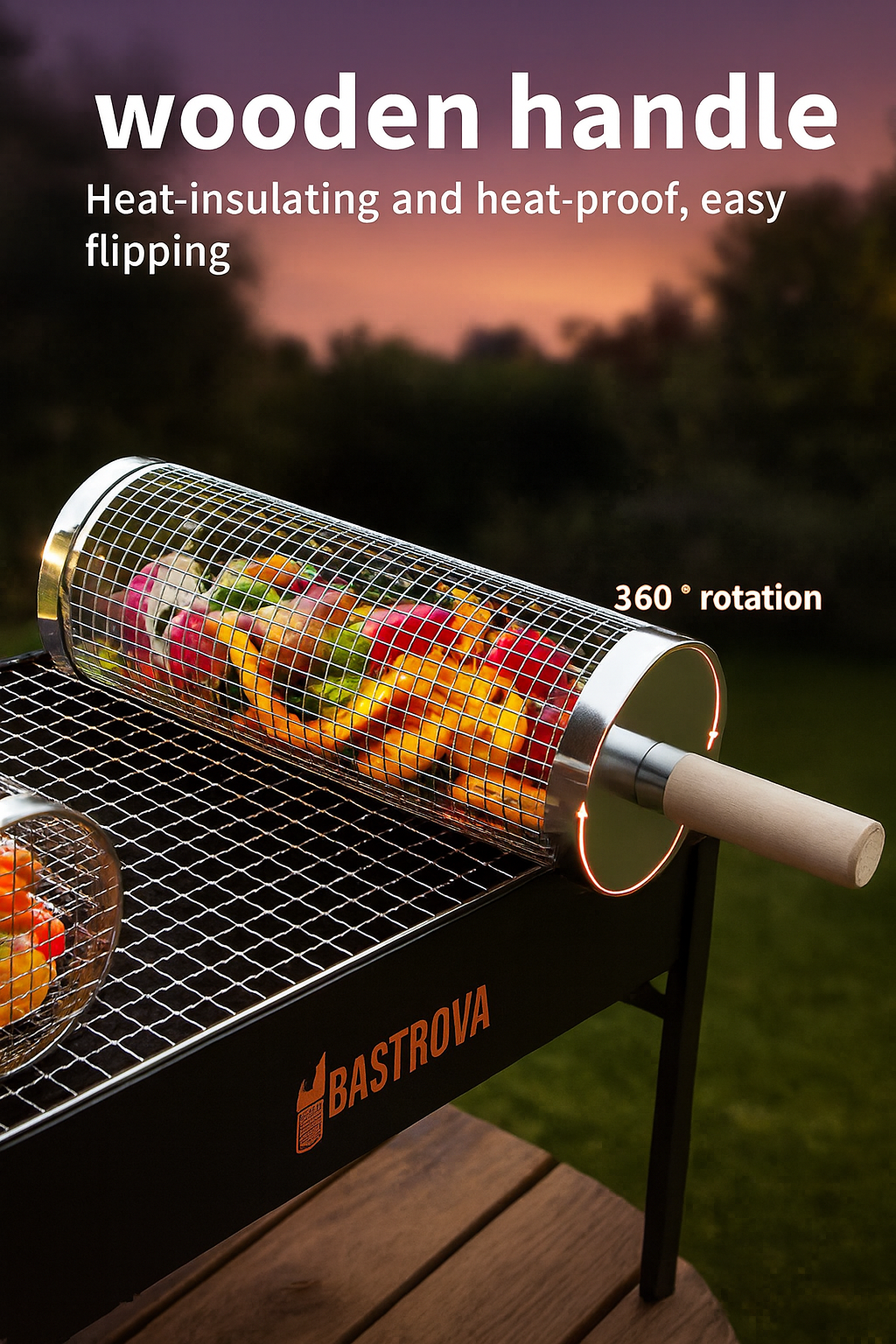 GrillOrb™ Rolling Basket Handle 🔥