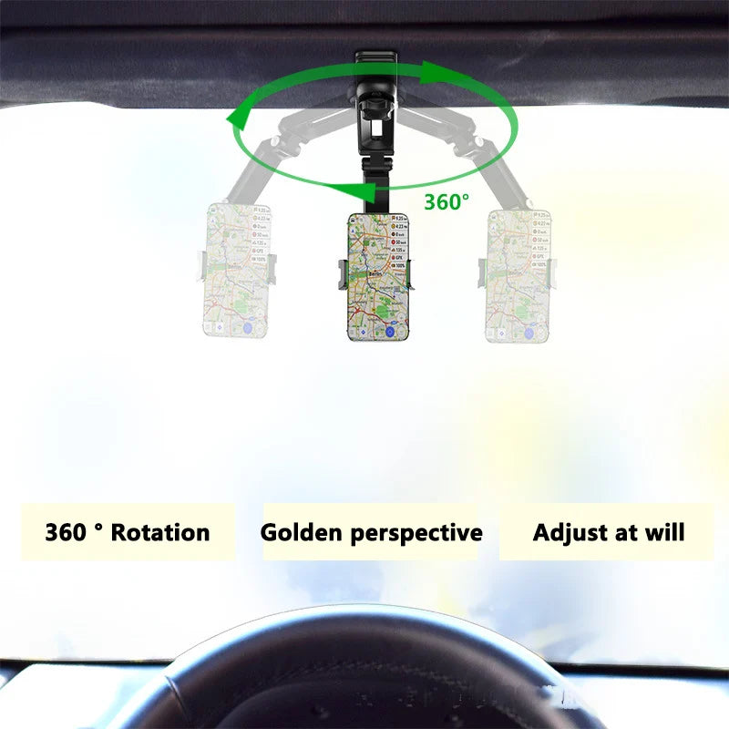 🚗Rotatable Multifunctional Sun Visor Cell Phone Holder