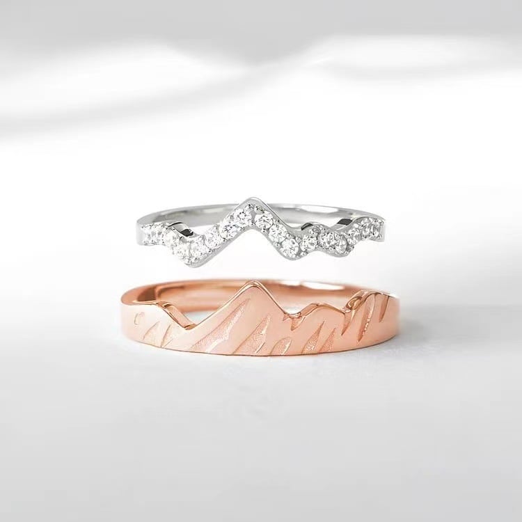 💪Get Stronger Mountain Ring ( Set Of 2 )🎁