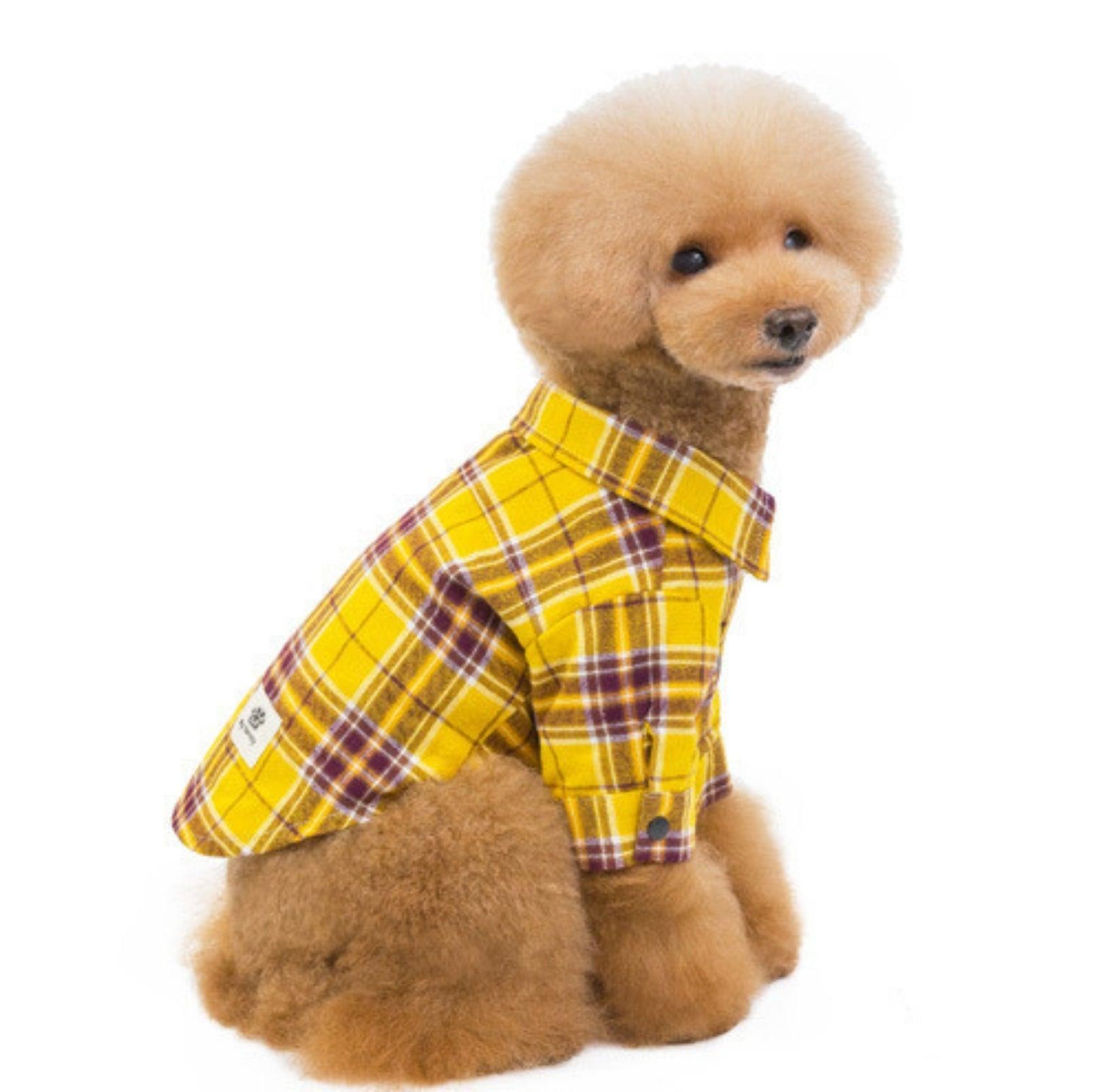 Chic Plaid Dog Shirt