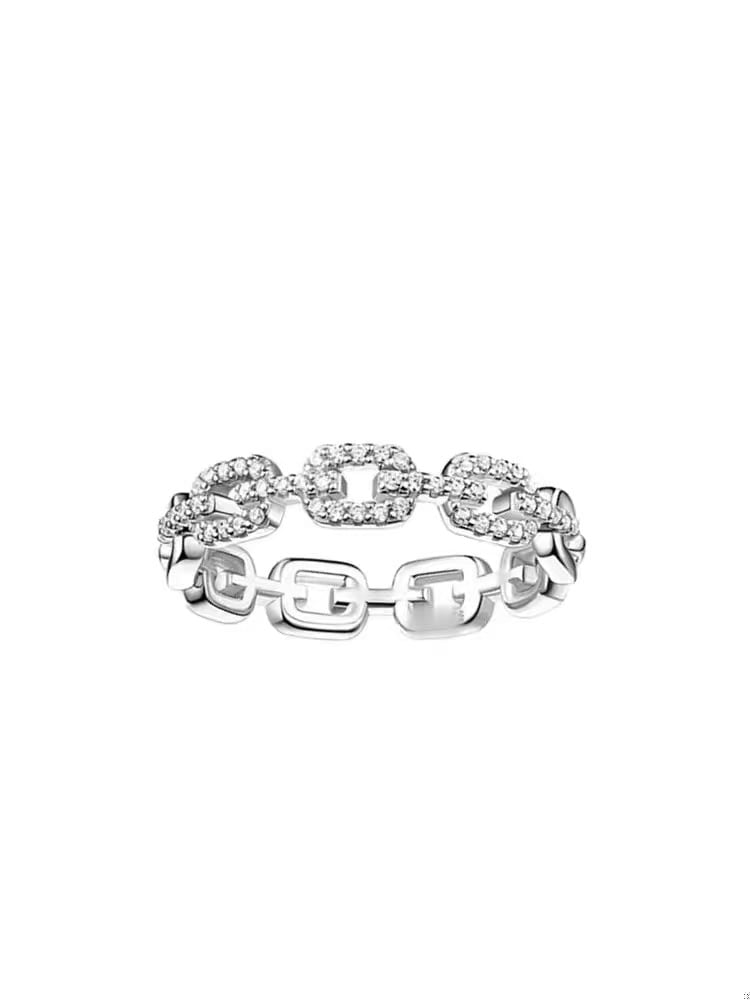 925 Sterling Silver Cubic Zirconia Band Ring