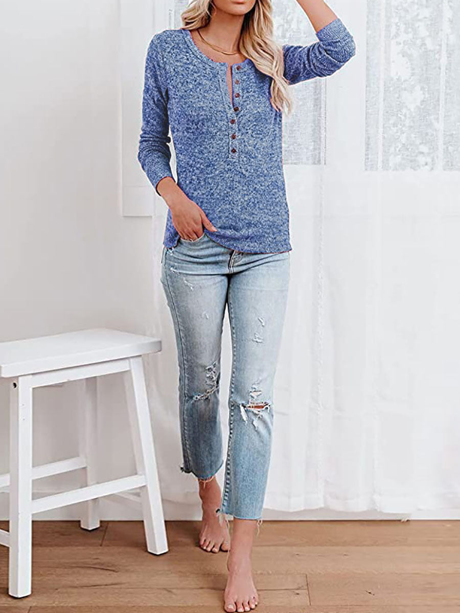 Round Neck Casual T-Shirt