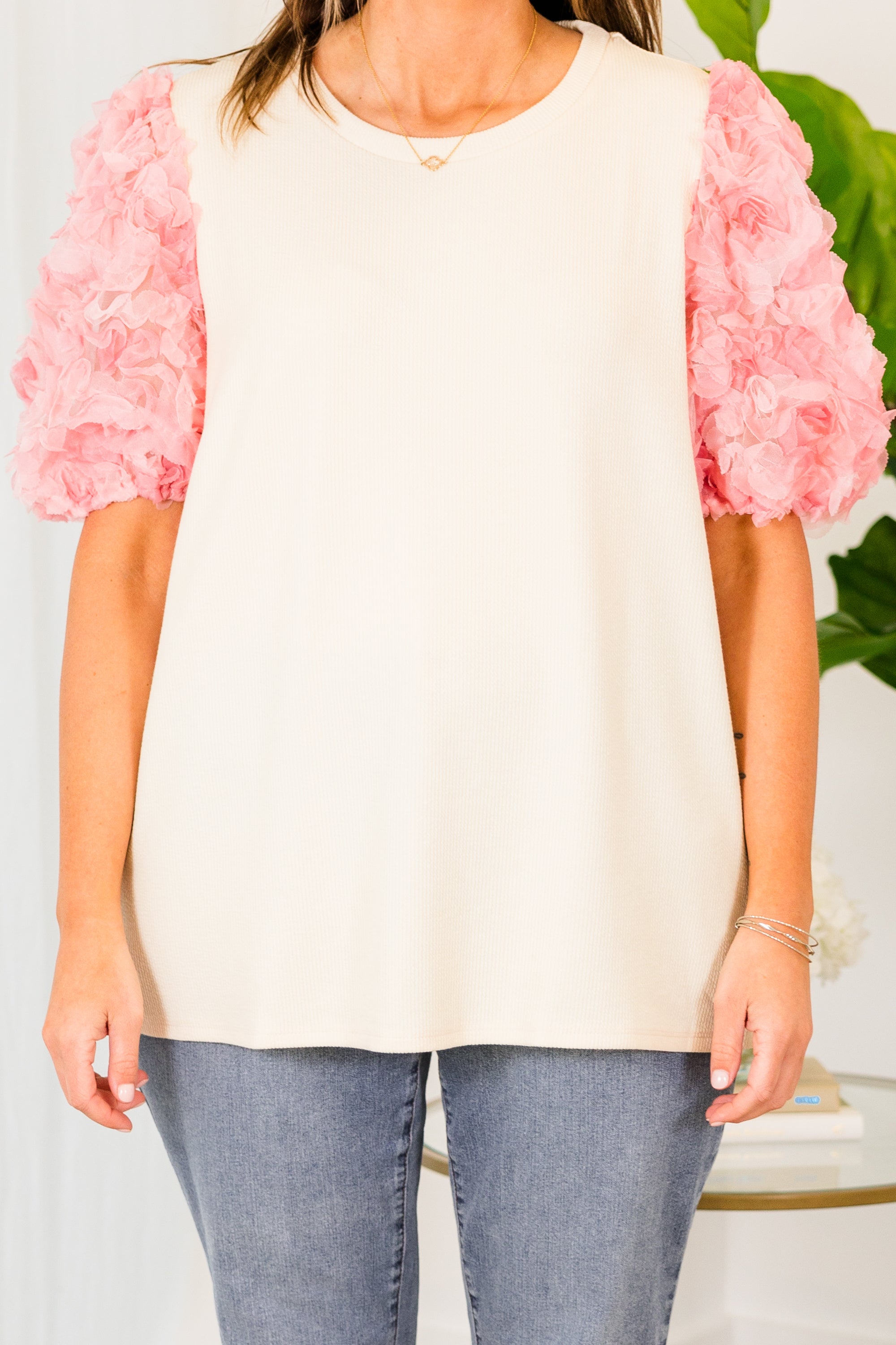 Fame And Fortune Top. Natural