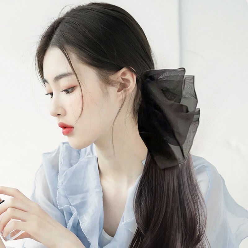 Women's Long Curly Ponytail Wig