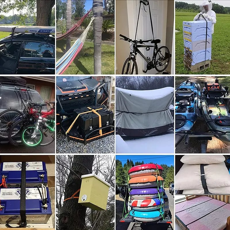 🔥 Retractable Auto Ratchet Strap with RAIL BRACKET BUNDLE