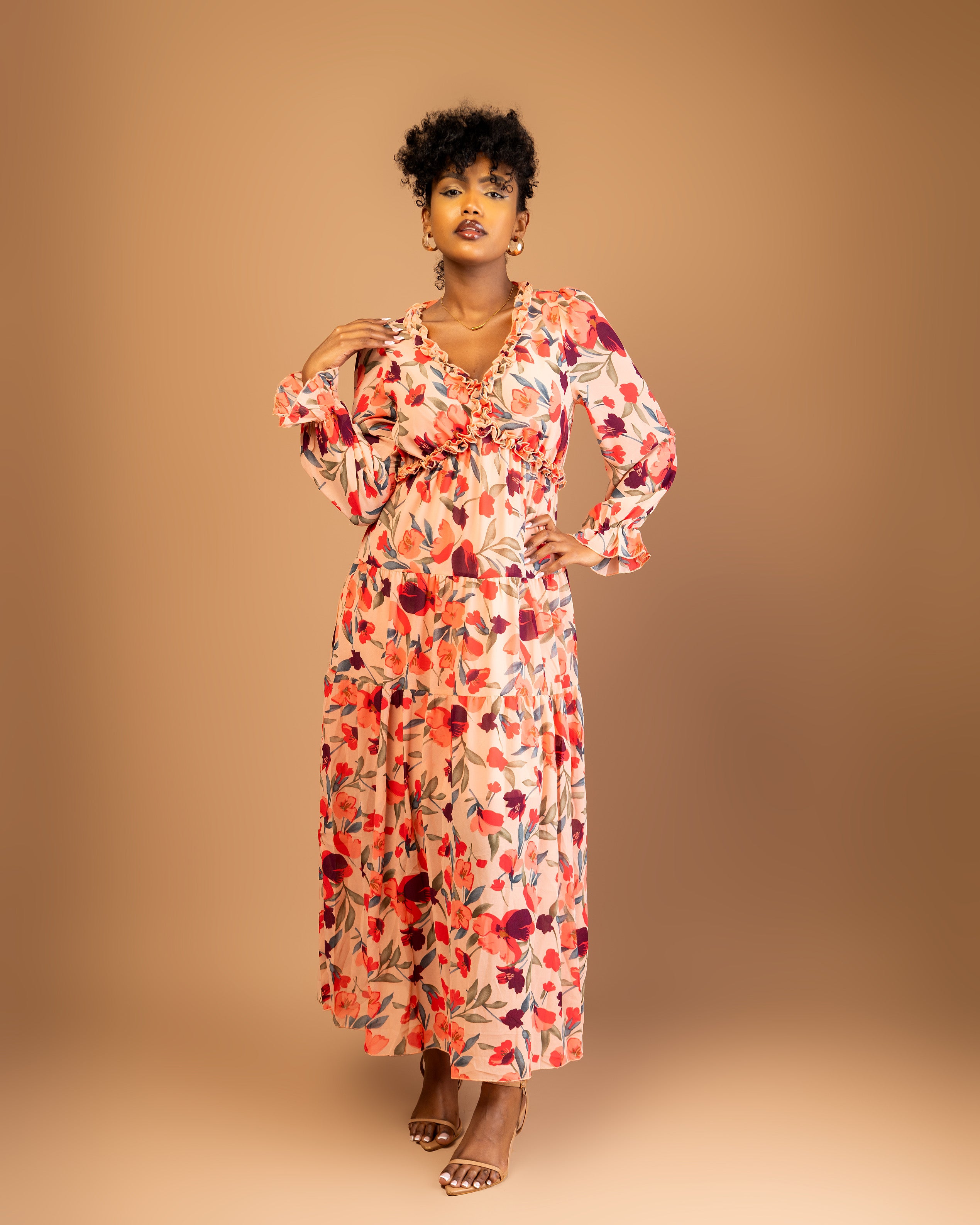 Floral Tiered Maxi Dress